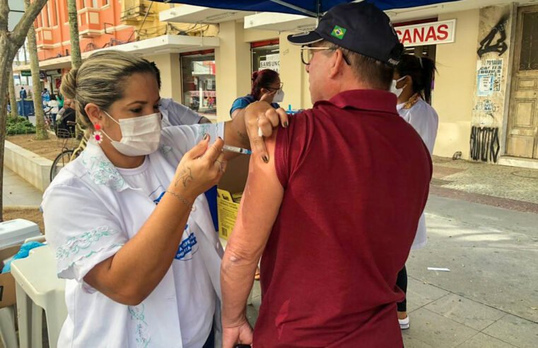 Covid-19: vacinação começa nesta segunda no Calçadão