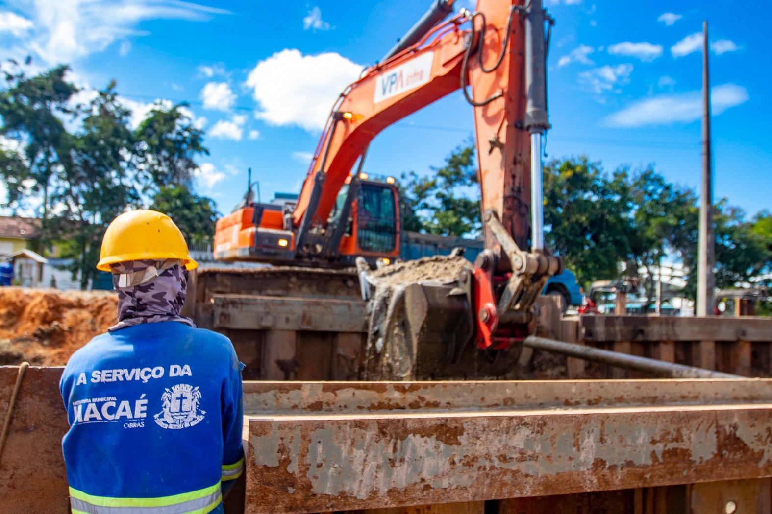 Em Macaé as Obras na Linha Vermelha estão em ritmo acelerado