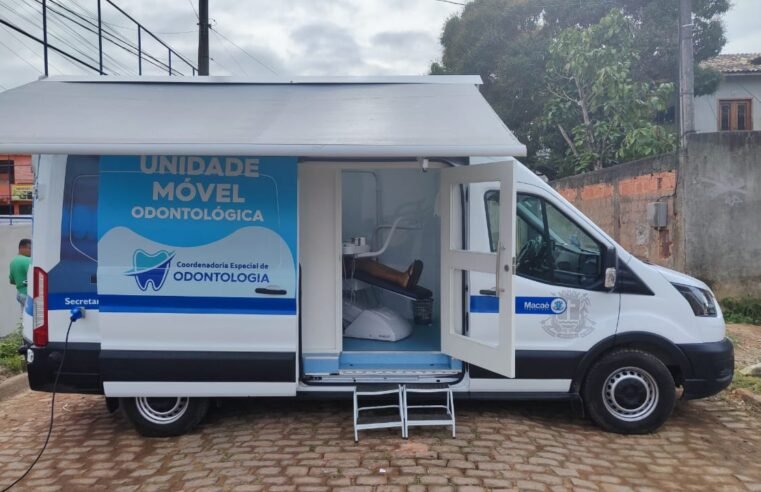 Bairros de Macaé recebem a visita da  unidade móvel odontológica