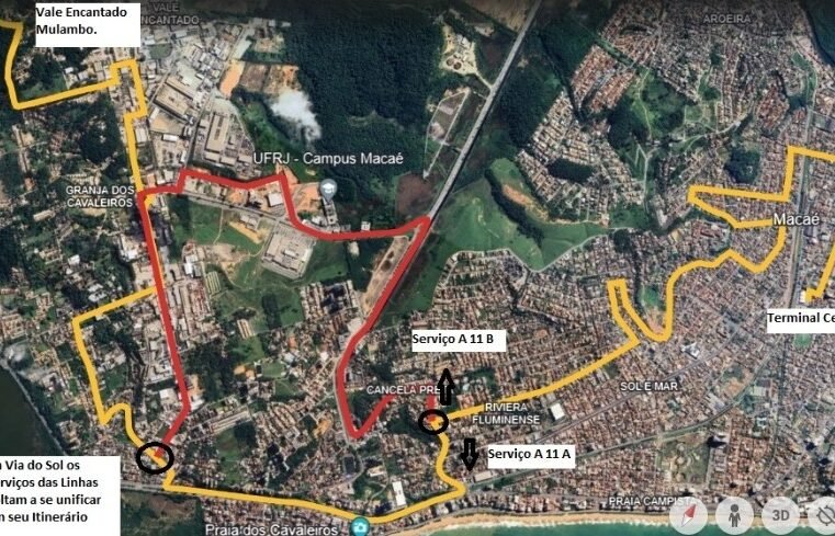 Linha A 11 será ampliada para atender Vale Encantado e Granja dos Cavaleiros