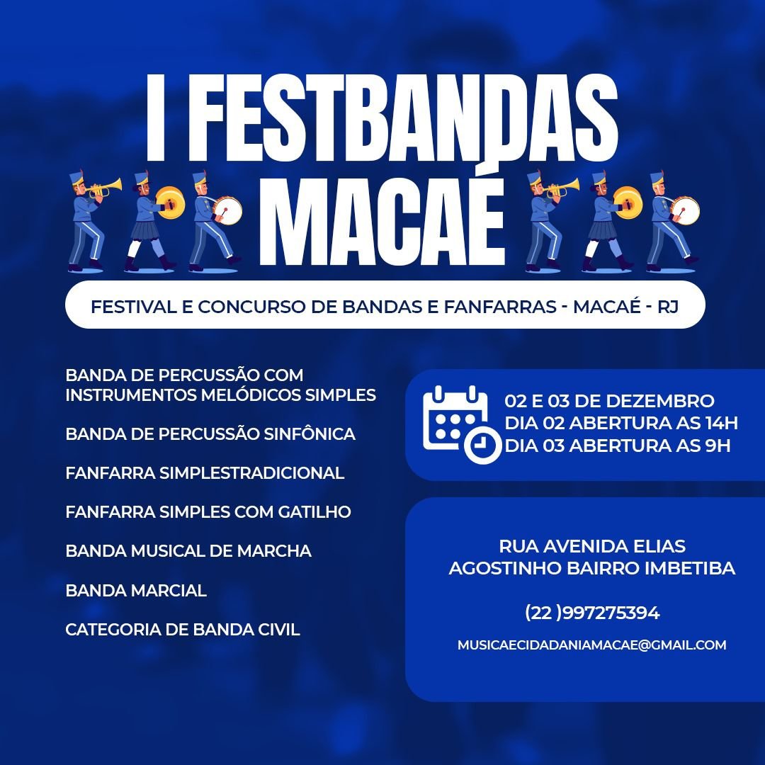 I Festbandas será promovido dias 2 e 3 de dezembro
