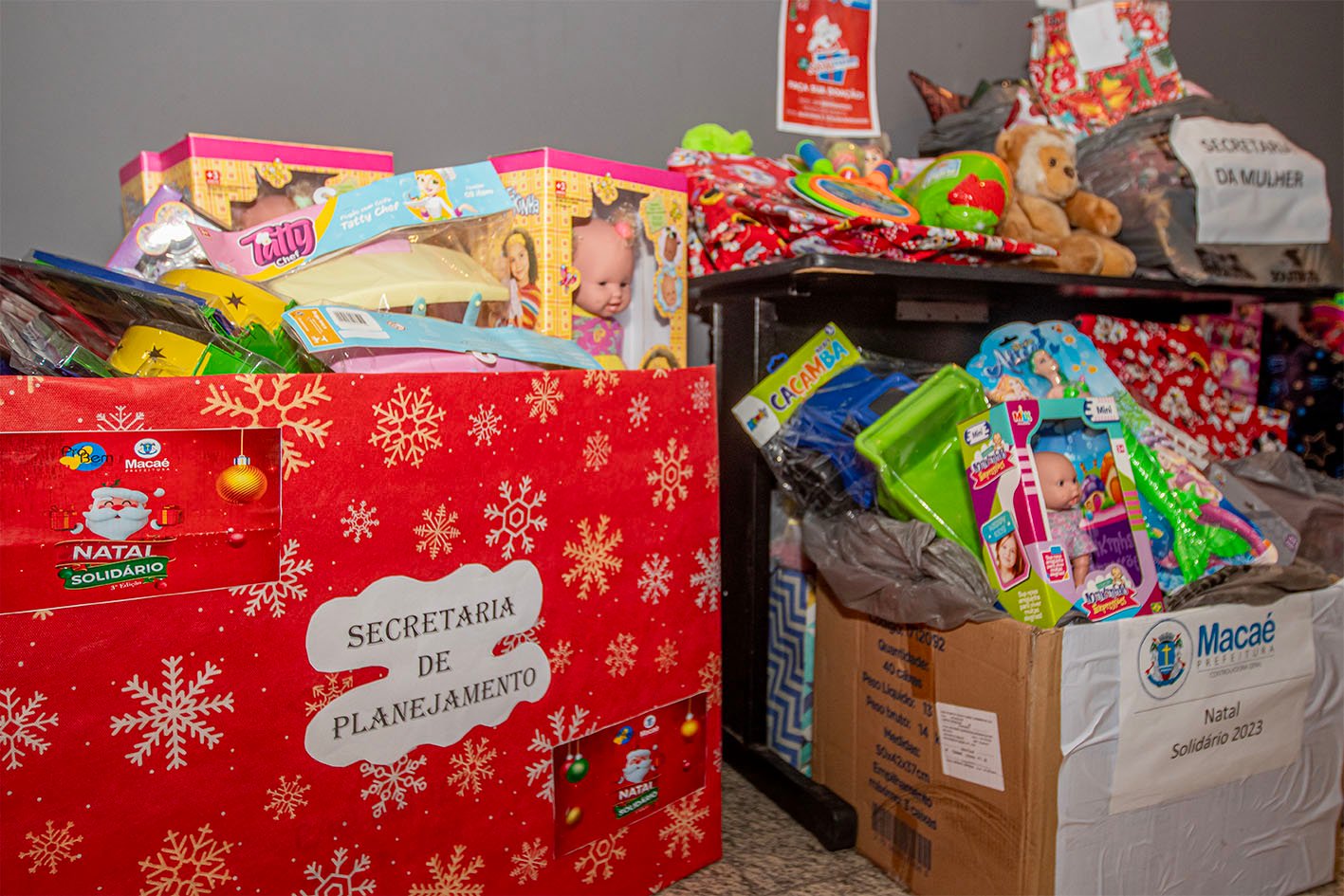 ‘Natal Solidário’: brinquedos arrecadados em órgãos públicos municipais