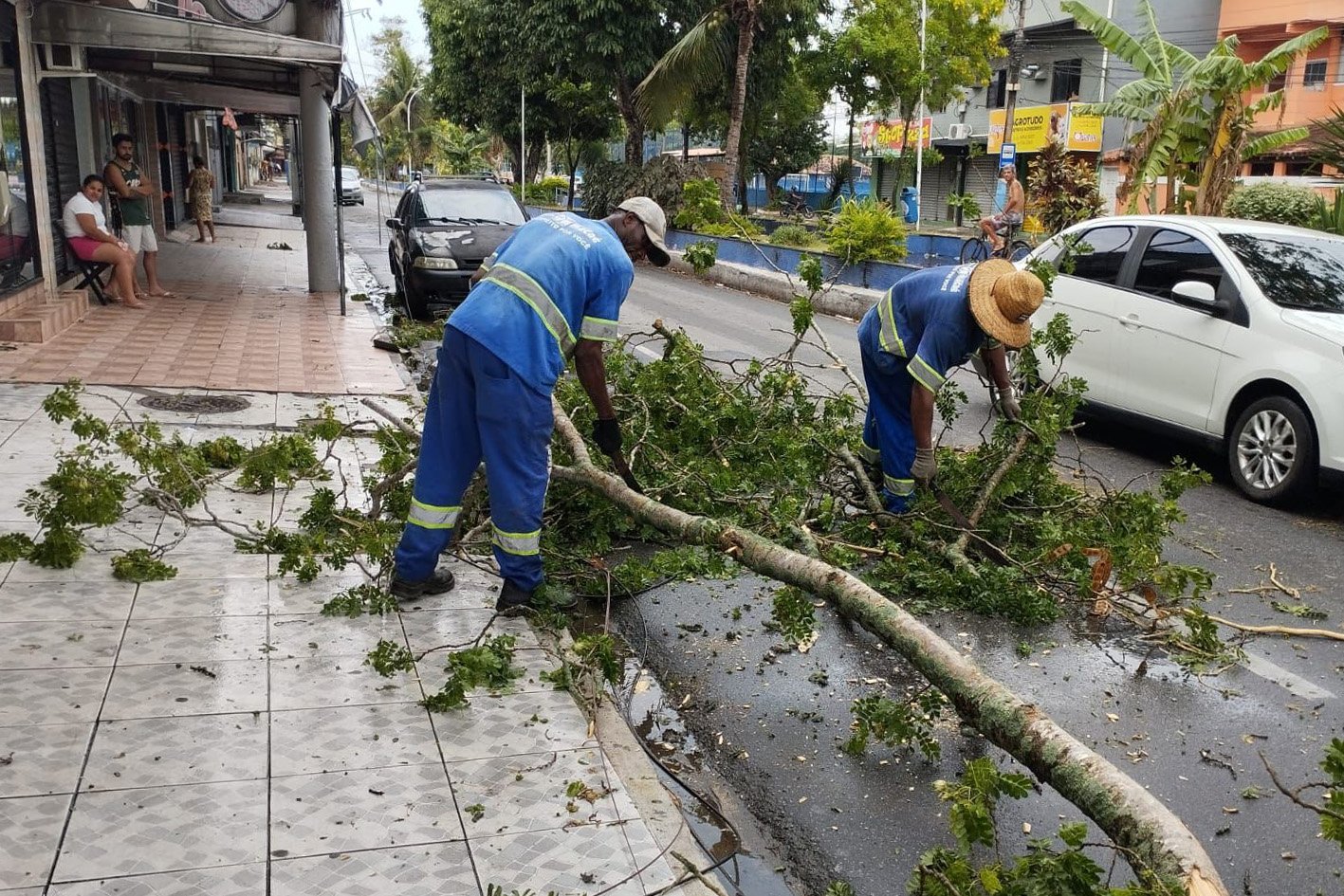 Serviços Públicos intensifica limpeza após tempestade