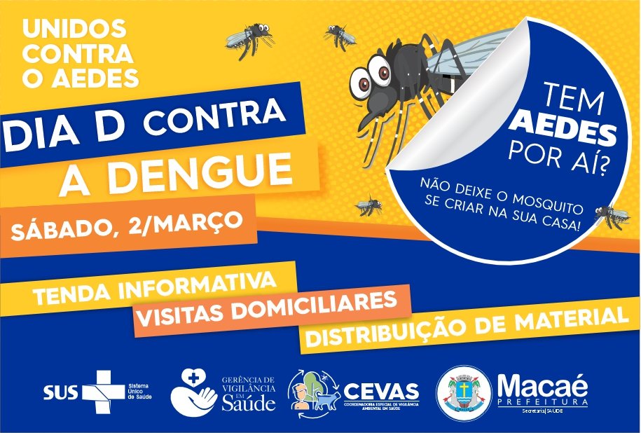 Dia D de Combate à Dengue: mobilização nacional neste sábado
