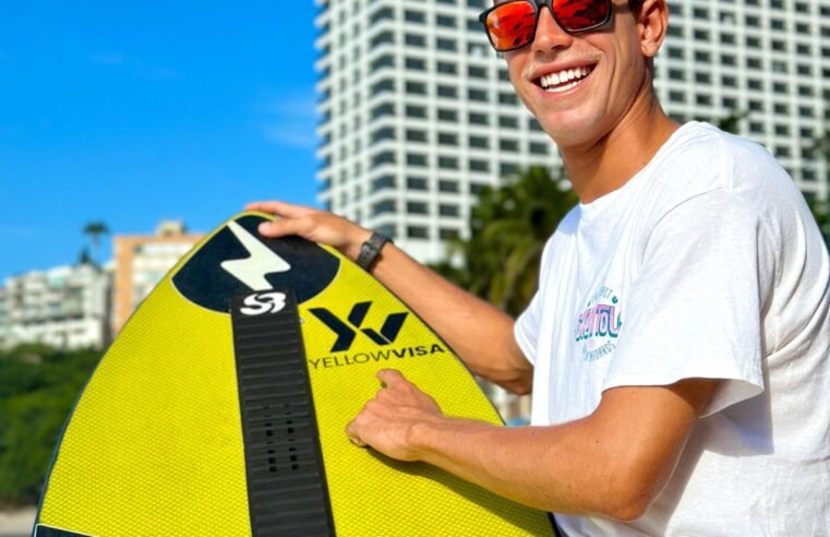 Atleta de Arraial do Cabo, na Região dos Lagos, representa o Brasil no Circuito Mundial de Skimboard no México