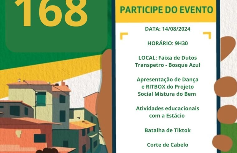 Bosque Azul recebe evento de conscientização sobre faixa de dutos nesta quarta-feira (14)