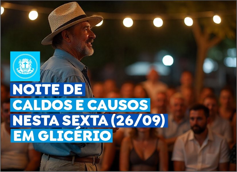 Espaço Cultural de Glicério realizará “Noite de Caldos e Causos”