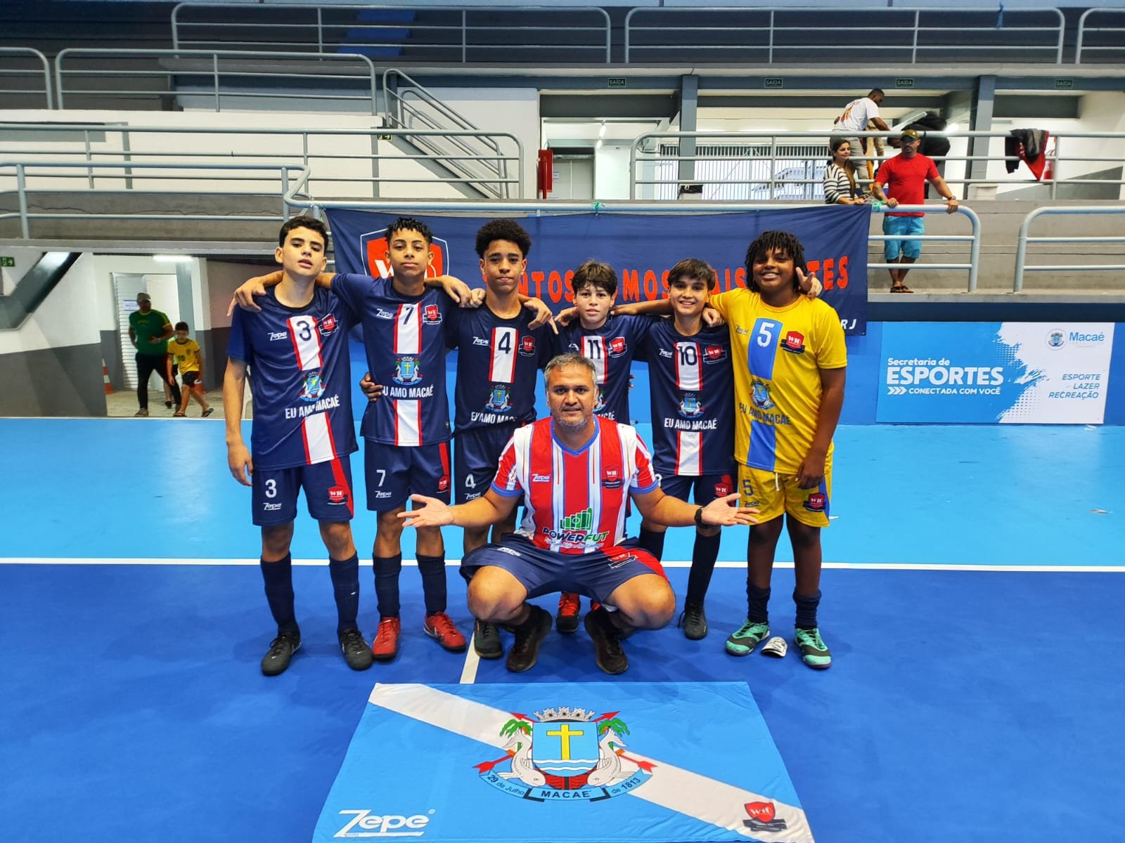 Ginásio Poliesportivo sedia quinta rodada da fase de grupos do Campeonato Estadual de Futsal