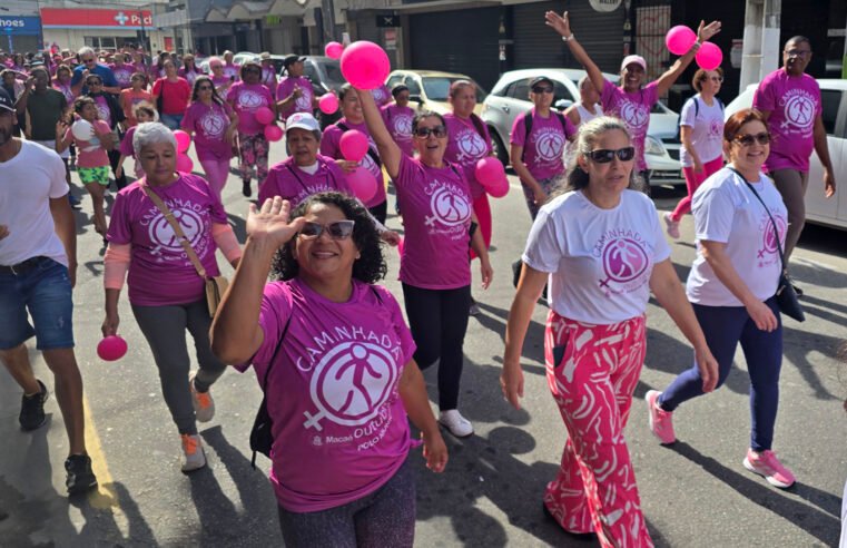 Polo Municipal de Oncologia promove caminhada de conscientização para pacientes e acompanhantes