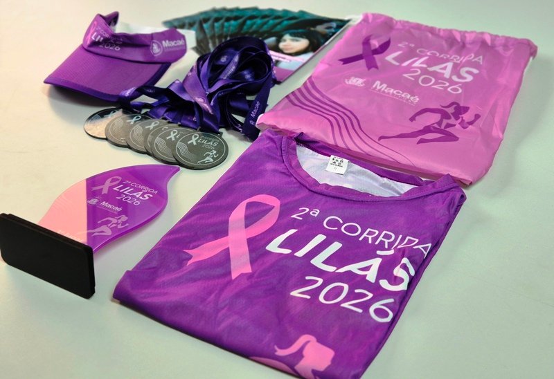 Kits da Corrida Agosto Lilás estarão disponíveis para retirada nesta sexta e sábado