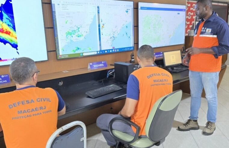 Macaé entra em alerta para ressaca com ondas de até 3 metros nesta segunda-feira