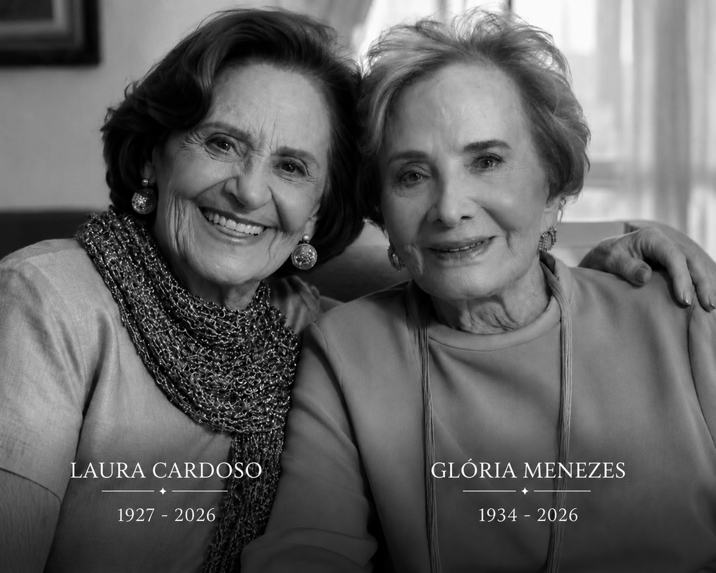 Luto na TV: Laura Cardoso e Glória Menezes morrem em menos de 24 horas, aos 98 e 91 anos
