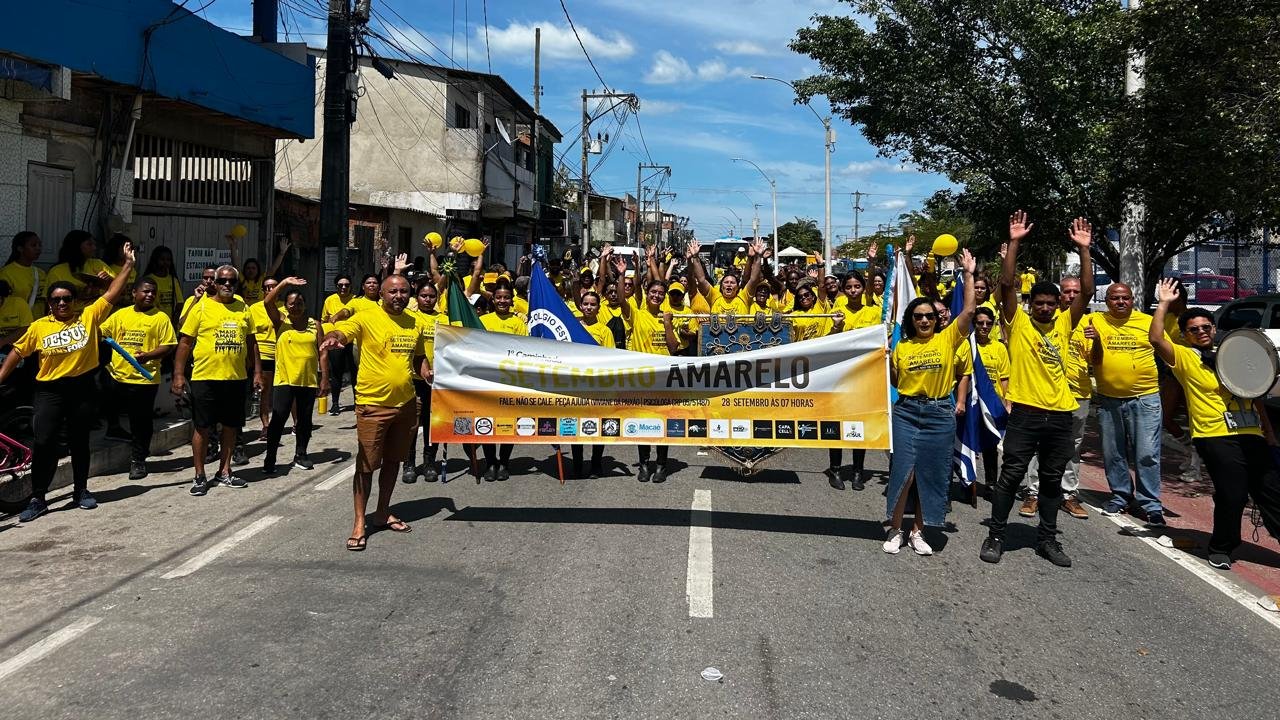 Caminhada no Lagomar promove conscientização sobre saúde mental durante o Setembro Amarelo