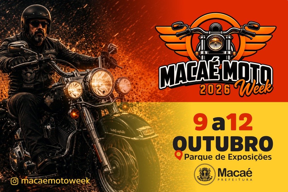 Macaé Moto Week 2026 reúne rock, motociclismo e atrações gratuitas a partir desta sexta-feira